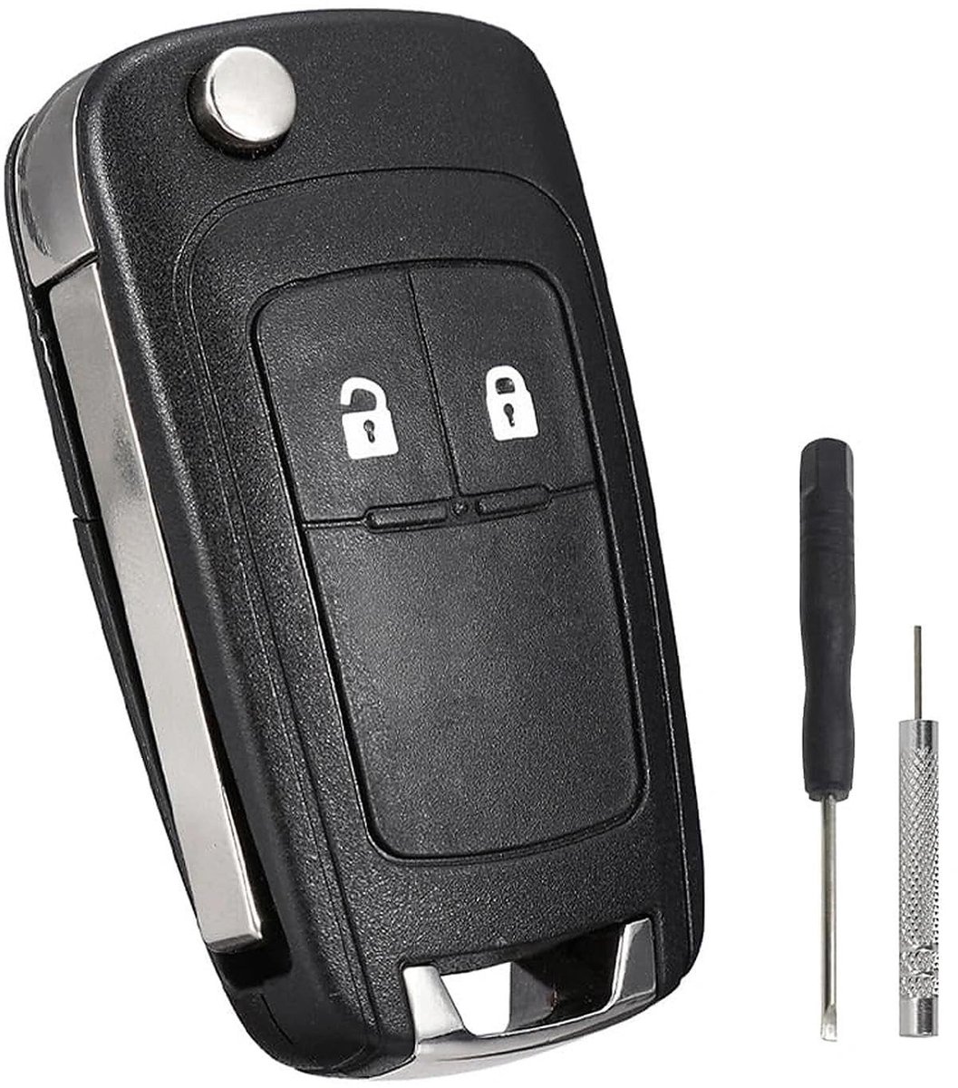 Solidchoice - Autosleutelhoes met 2 Knoppen voor Diverse Modellen
