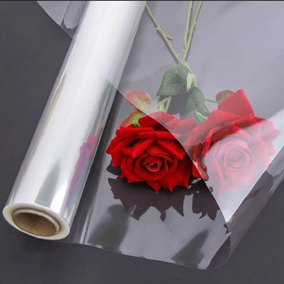 Solidchoice - Transparante Cadeaufolie Rol 80 cm x 30 m