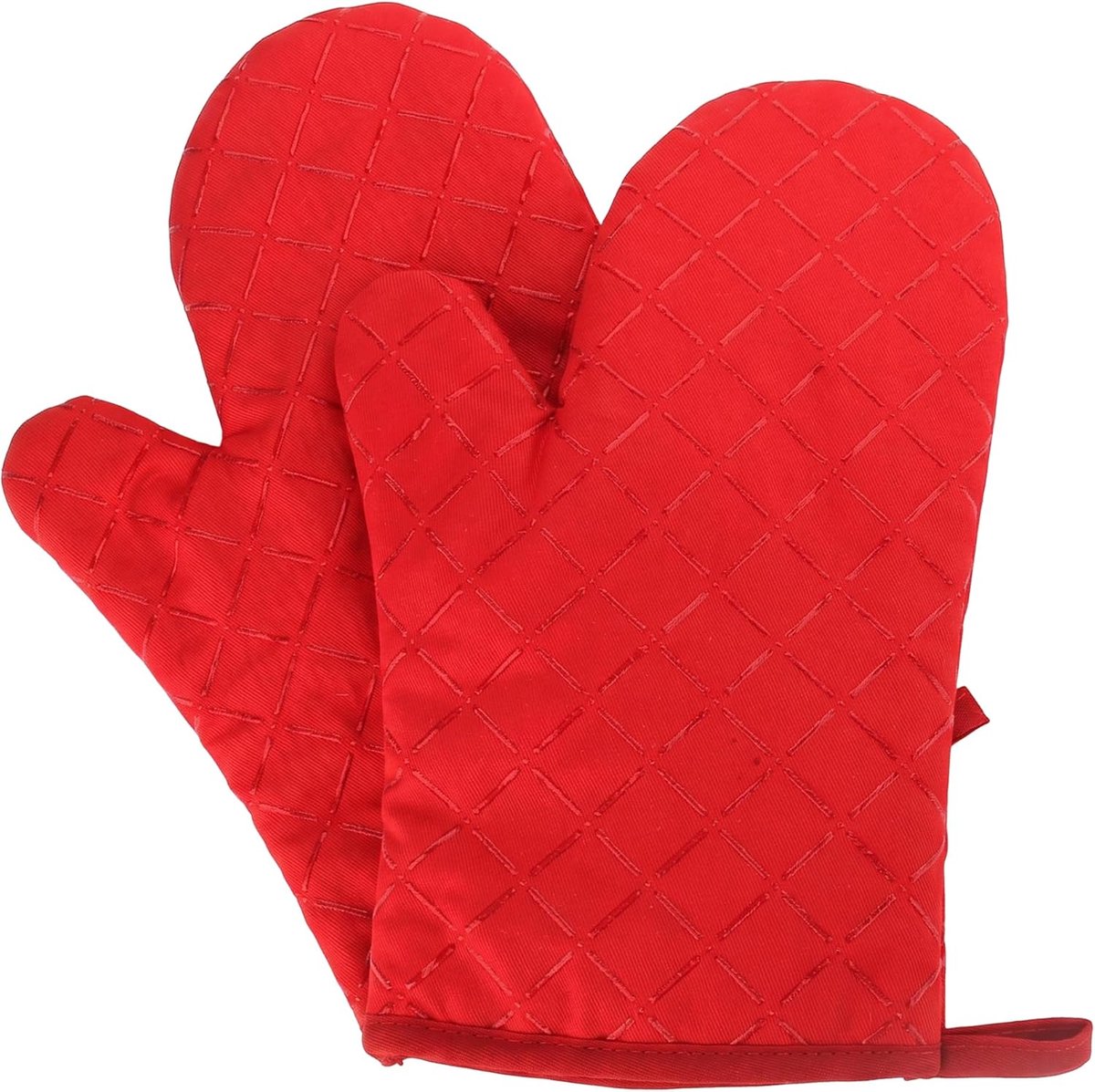 Ovenhandschoenen antislip 18x28 cm - hittebestendig tot 240 °C - duurzame katoen met siliconen - veilig koken en bakken - ShopVlot