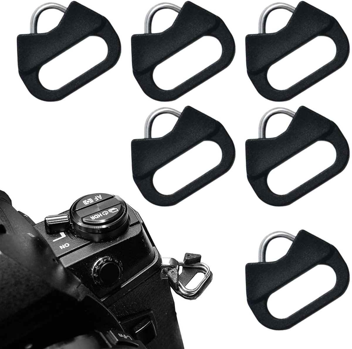 Solidchoice - Set van 6 Camera Triangulaire Splint Ringen voor Camera's