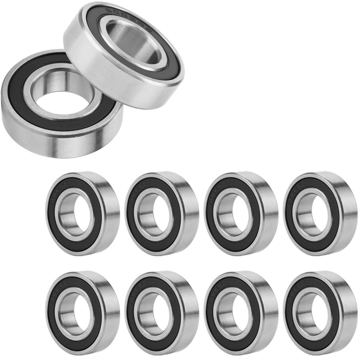 Solidchoice - Set van 10 Rubber Gevulde Bal Lagers voor Hobbyprojecten