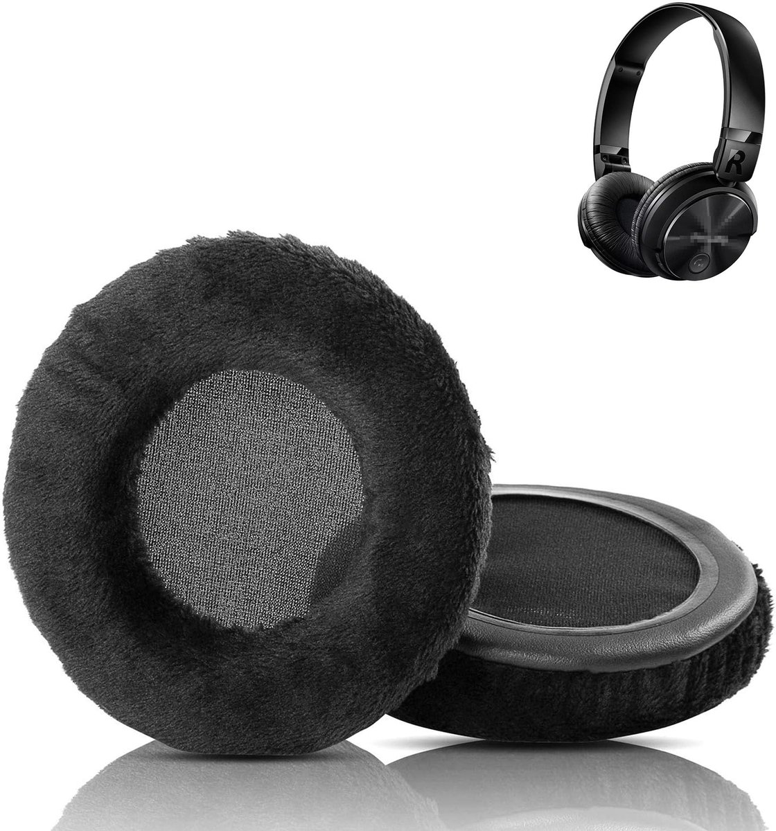 Solidchoice - Zachte Vervangings-Oorkussens voor Hoofdtelefoon met Geheugenfoam