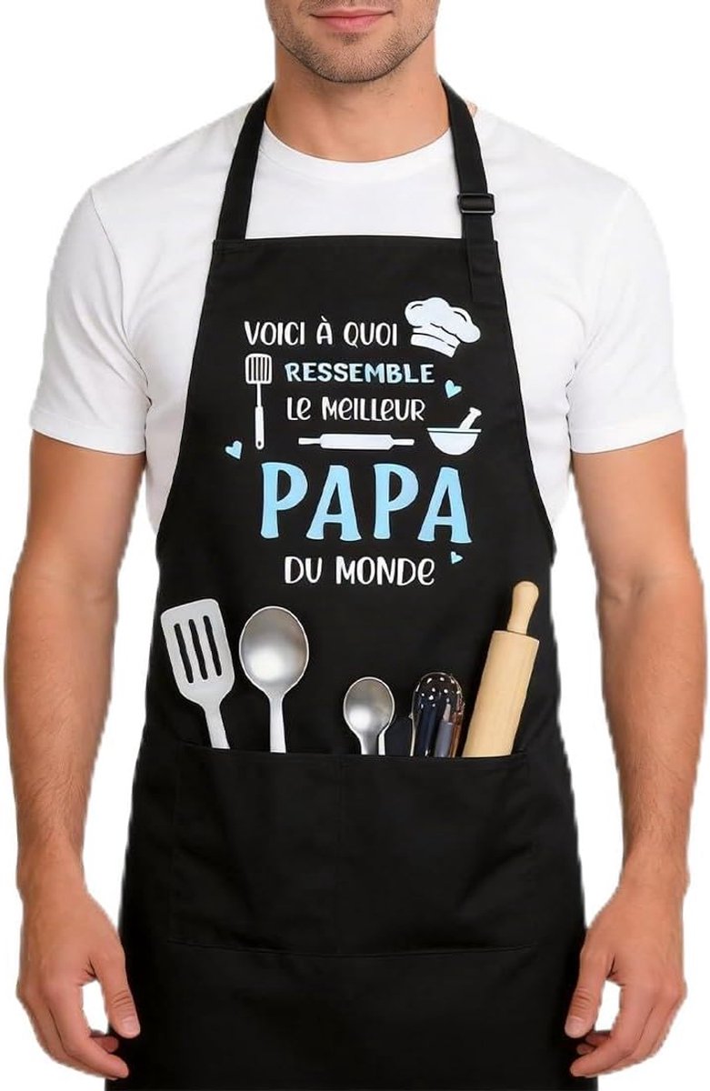 Keukenschort voor ouders - waterdicht - verstelbaar - ideaal voor koken - ShopVlot