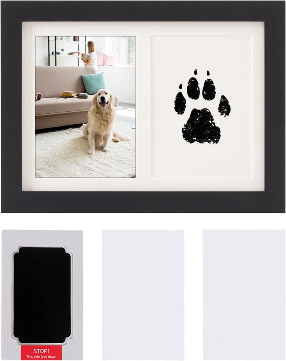 Pootafdruk set hond en kat - Clean Touch techniek - geen verfcontact - ideaal voor babyshower - ShopVlot