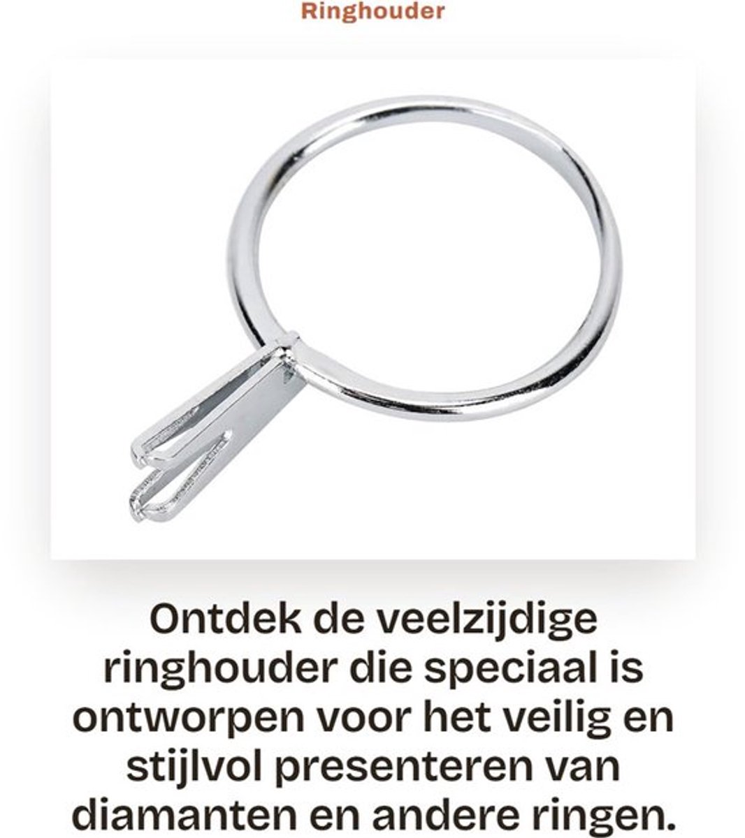 Ringhouder Hoogwaardig Metaal - Ringsteenhouder - Sieradenhouder - Ringhouder Telefoon - Accessoire voor Observeren - Duurzaam Ontwerp - Steenhanger
