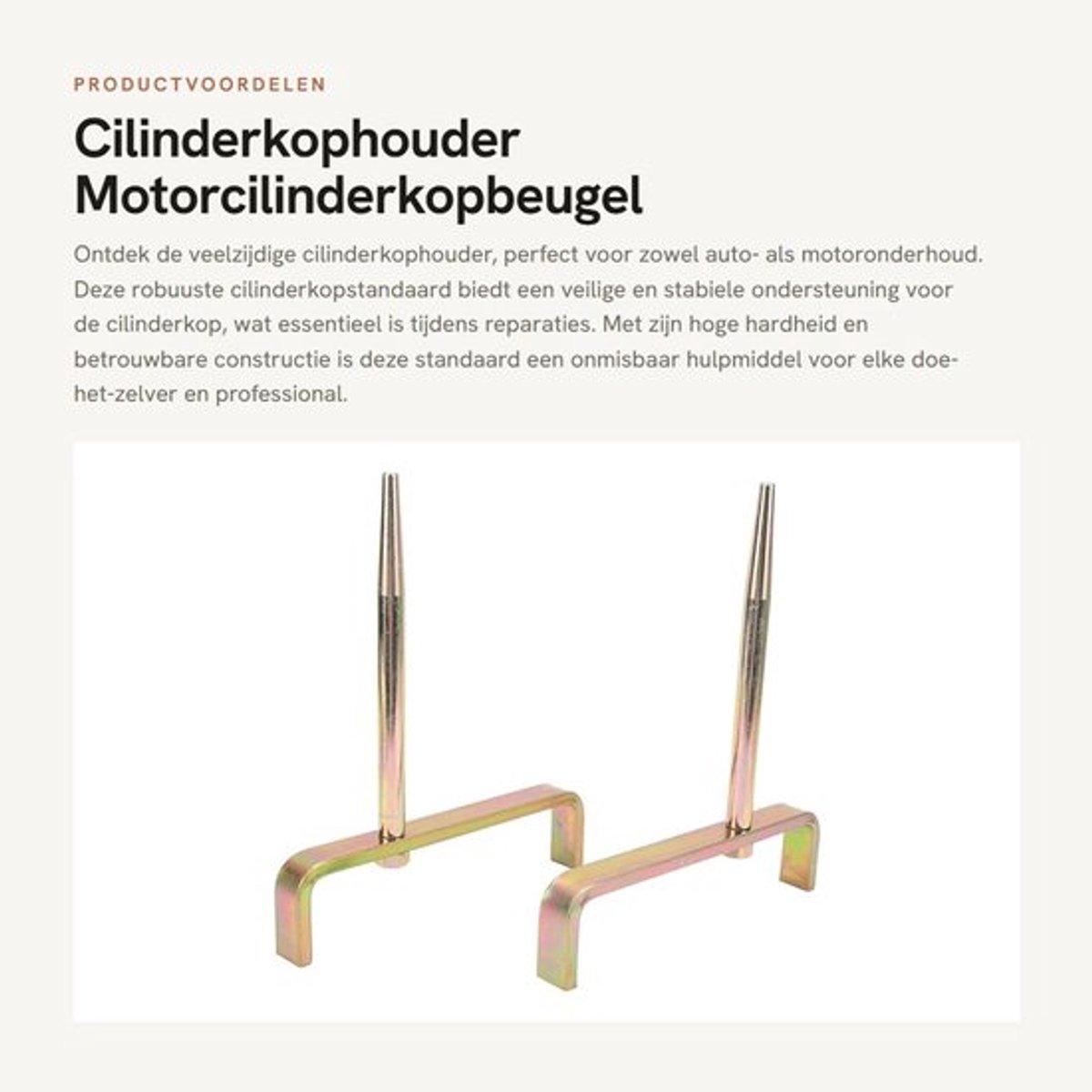 Cilinderkophouder Betrouwbaar - Motorcilinderkopbeugel - Universeel voor Auto - Stabiele Ondersteuning - Duurzame Constructie - Efficiënt Onderhoud - Motorsteun