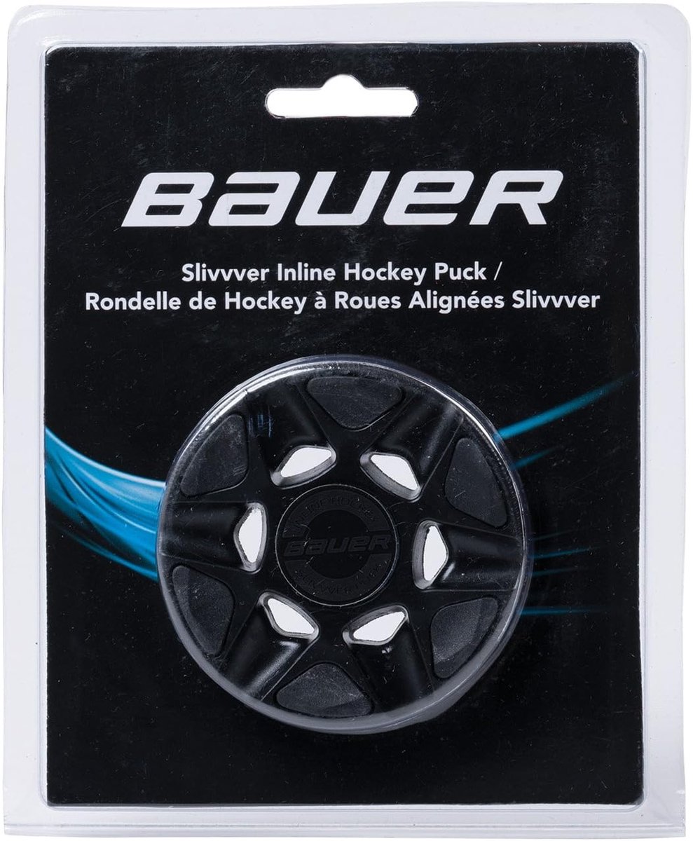 Inline hockey puck medium - zwart - speciale demping - optimale snelheid voor professioneel spel - ShopVlot