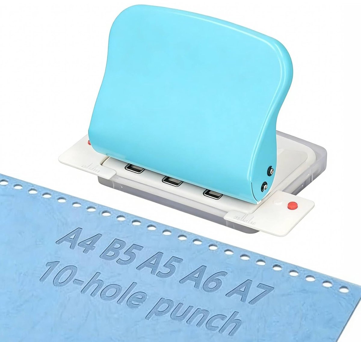 Paper Binding Machine 10 Gaten - Voor A4 A5 A6 A7 - Handzaam en Draagbaar - Perfect voor School en Kantoor - ShopVlot