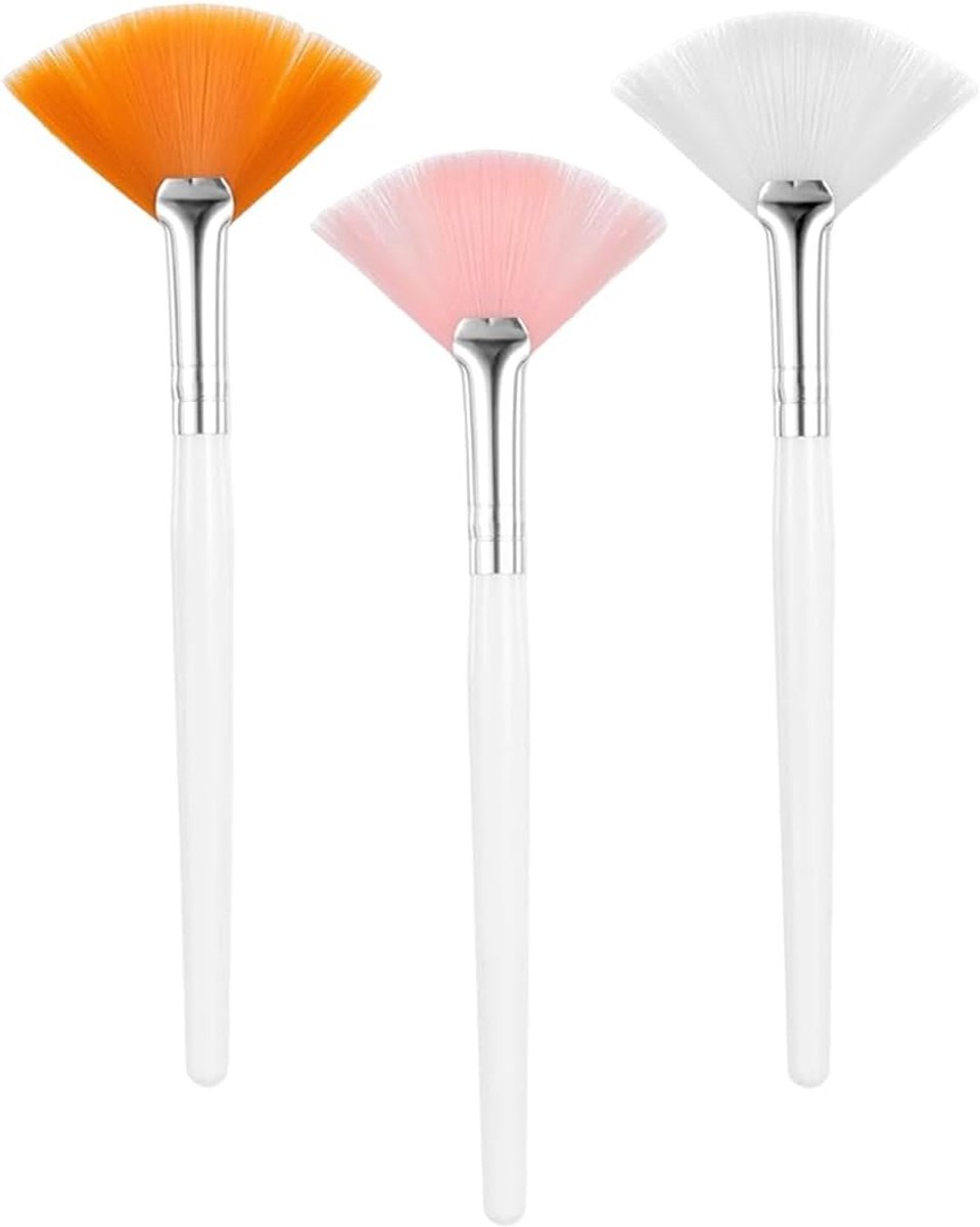Make-upkwasten 3 stuks - 15 cm - zachte synthetische vezels - ideaal voor gevoelige huid - ShopVlot