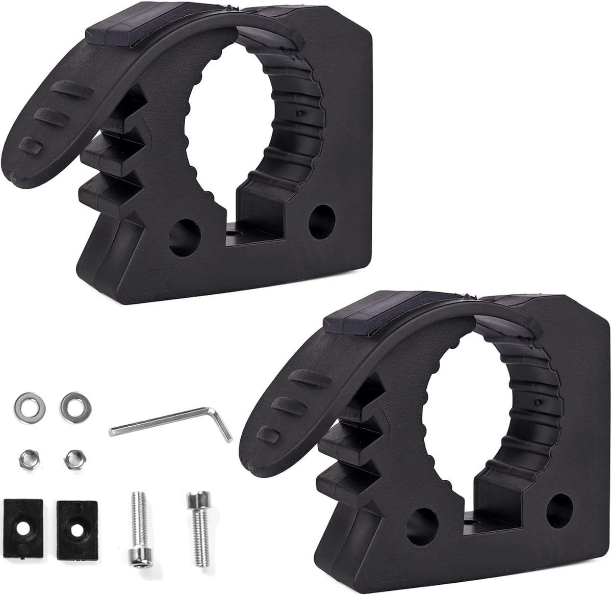 Schep houder 2-delig - rubber klem - snel losneembaar - ideaal voor voertuigen - ShopVlot
