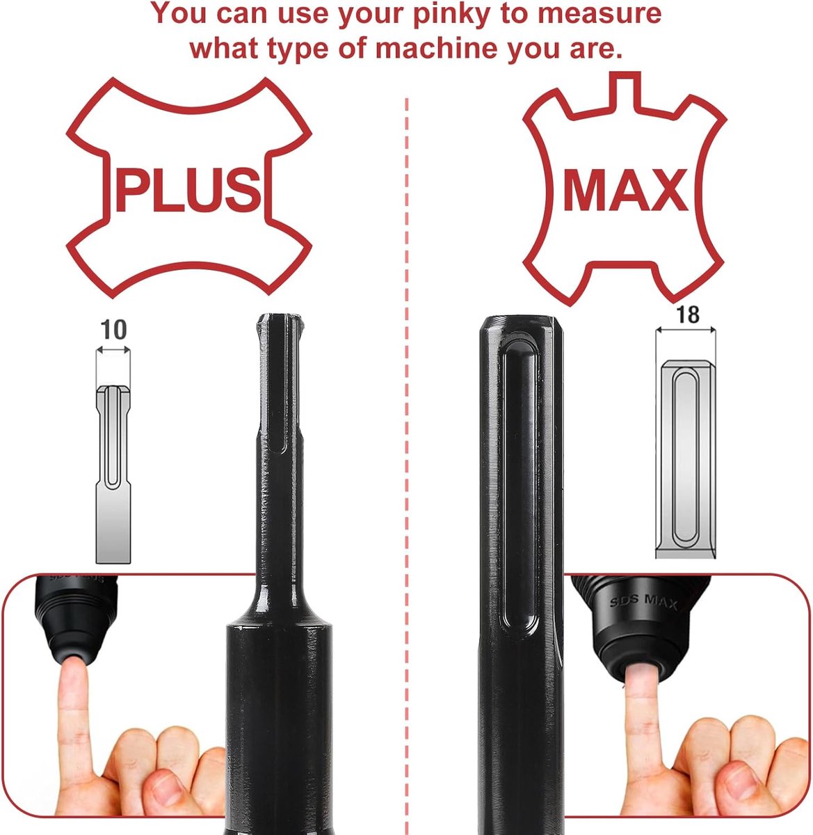 Grondspijkerdriver SDS MAX - Ø 20.5 mm x 28 mm x 162 mm - Professionele kwaliteit - Bespaar tijd en moeite - ShopVlot