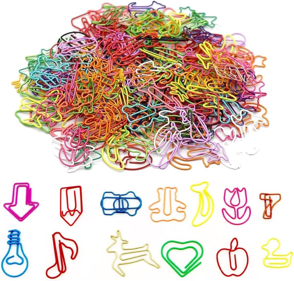 Paperclips - Multicolor - Dierenontwerp - Creatieve Metalen Klemmen - Voor Kantoor en School