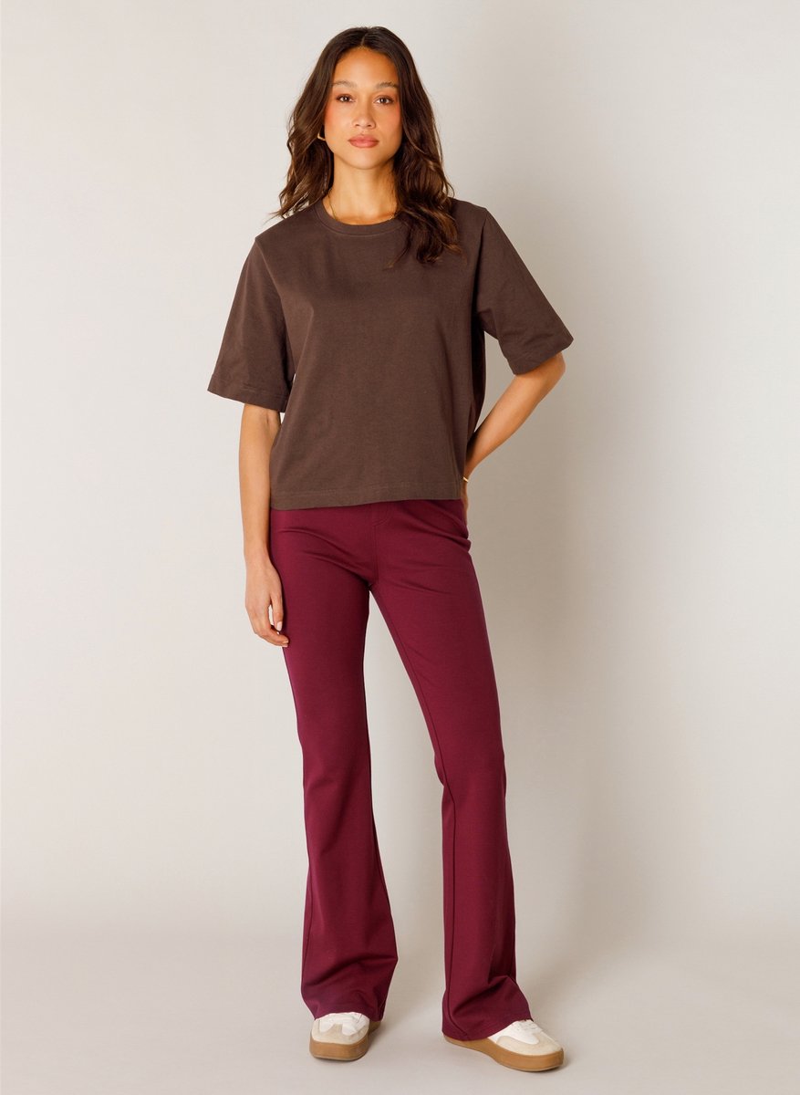 BASE LEVEL Noa Jersey Shirts - Brown - maat 44