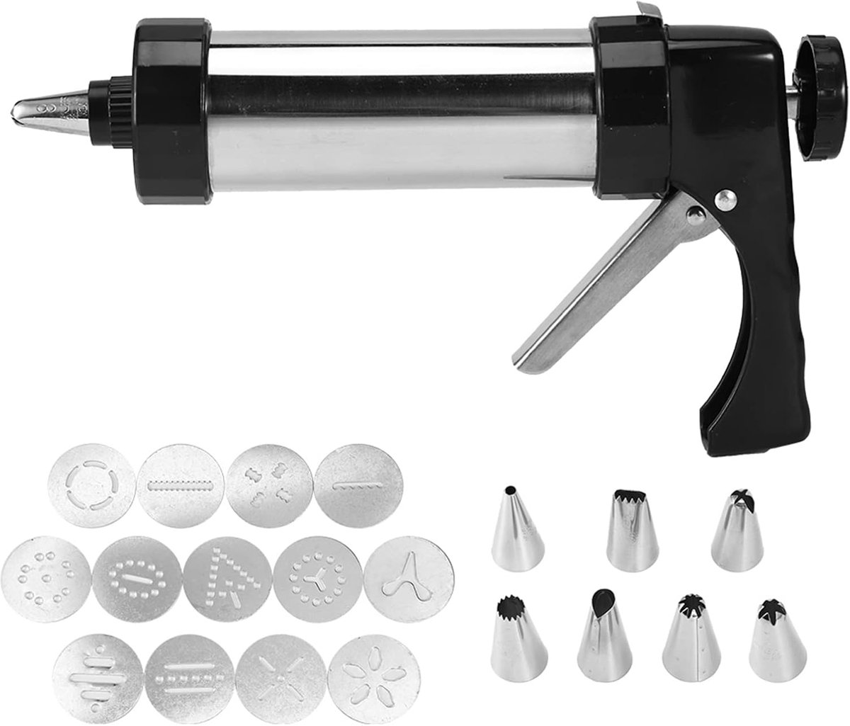 Cookie Press Gun Set, Cookies Press Gun Kit Set, Cookies Cookies Press Cutter Maker Sets for Cake Decorating DIY - ShopVlot