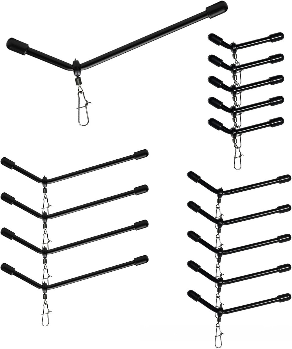 Croch Fishing Anti-tangle Feeder Tree with Safety Cutters, 15 Pieces in 3 Sizes, Anti-Tangle Design for Ground Lead - ShopVlot
