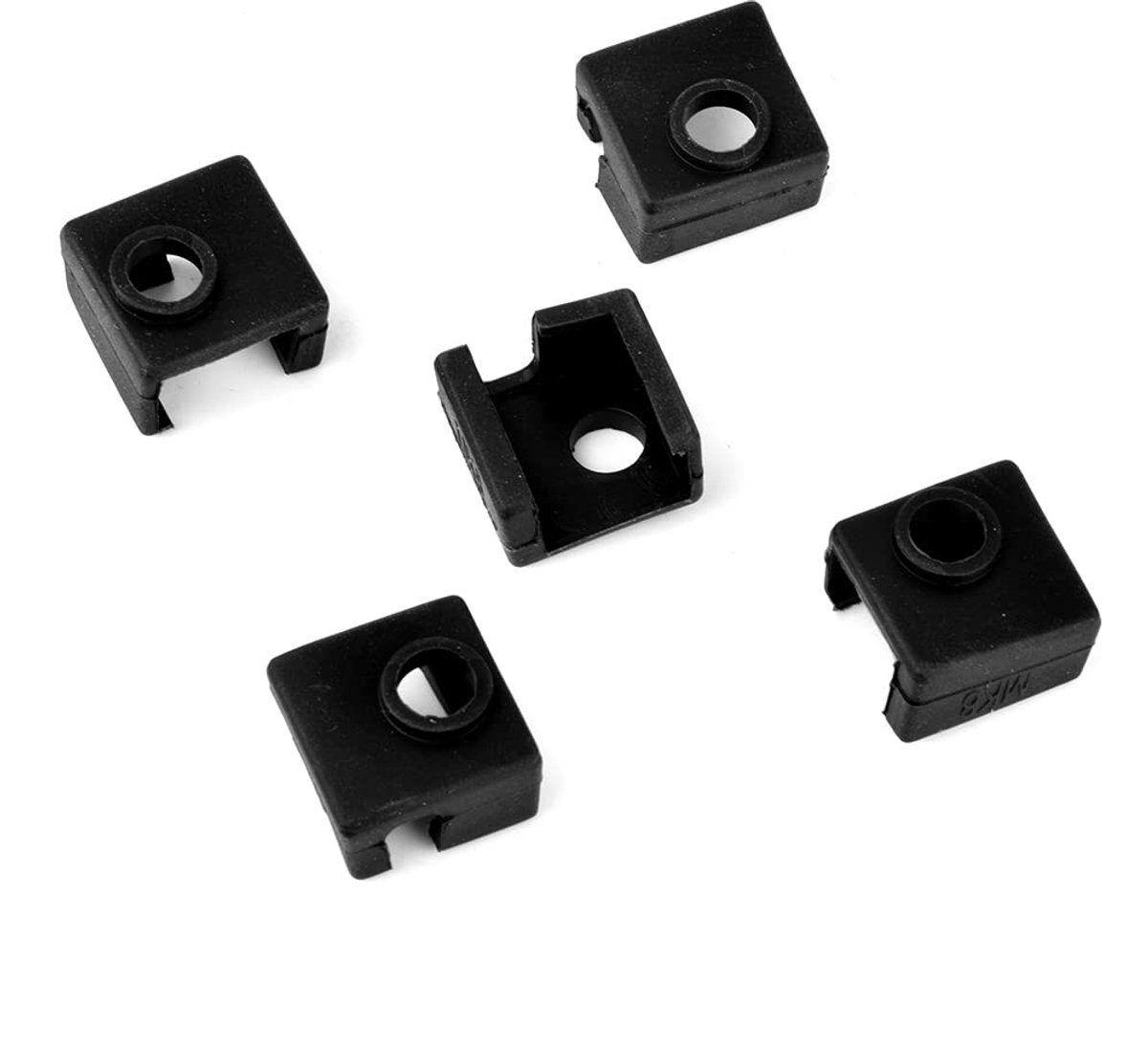Mk8 Silicone Sock for 3D Printers, Heating Block, Heating, Aluminium Block, Silicone Cover, Protective Case (Black, 5 - ShopVlot