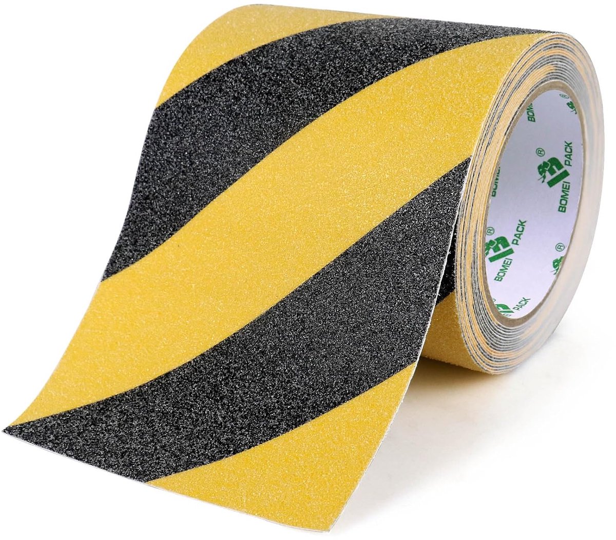 BOMEI PACK 5 m x 150 mm non-slip tape, strong safety band, non-slip, yellow and black, non-slip tape, for indoor and - ShopVlot