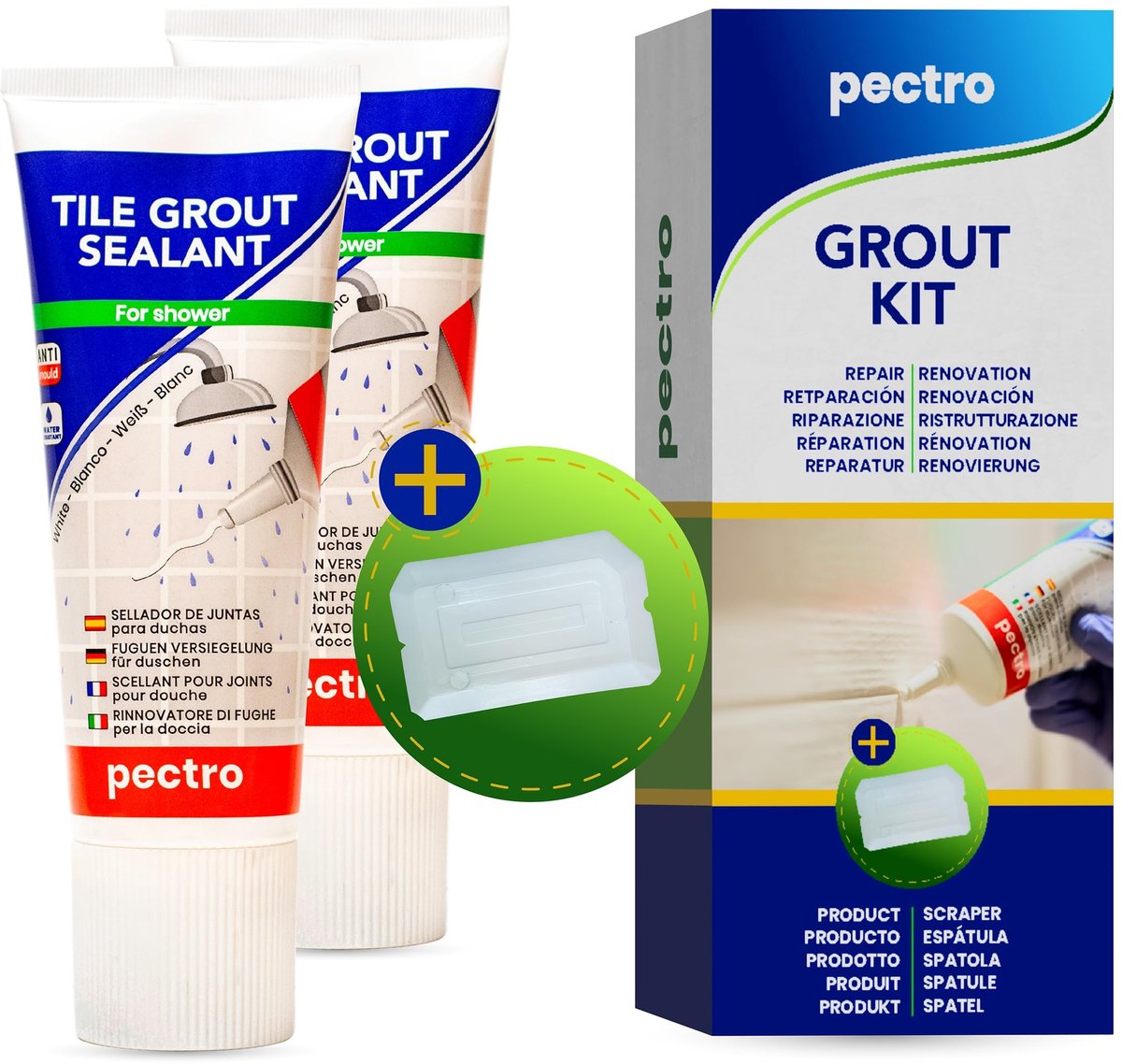 Solidchoice - Set van 2 Voegen en Spatels voor Tegels