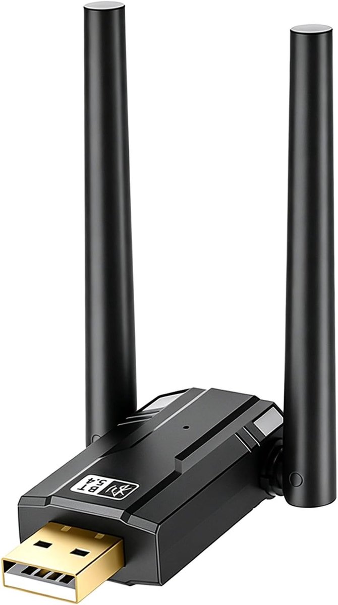High-speed Bluetooth-adapter PC 5.4, 150 m bereik, USB-Bluetooth-adapter, dubbele antenne, bluetooth-dongle voor - ShopVlot