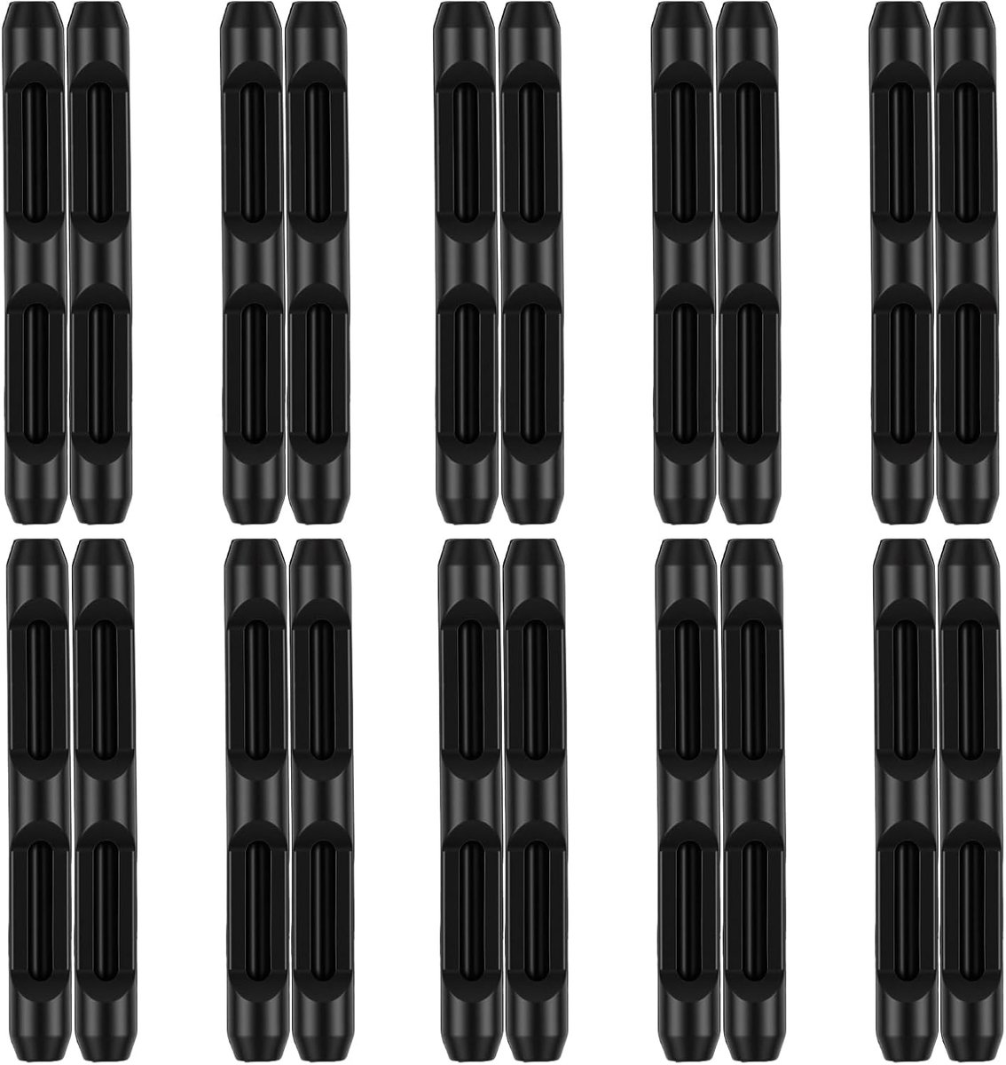 10 paar siliconen bril-oorkussens, brilaccessoires, brillenpootjes, siliconen brillenhoes, antislip, brillenstopper - ShopVlot