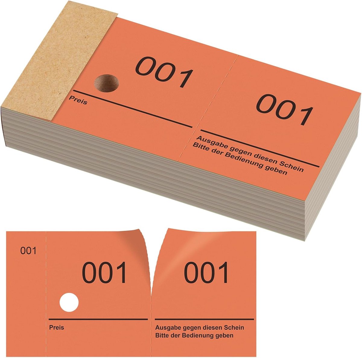 Nezyo Double Number Blocks 1-100 Lottery Tickets With Numbers Block 10cm X 5cm For Wardrobes, Lotteries, Events - ShopVlot