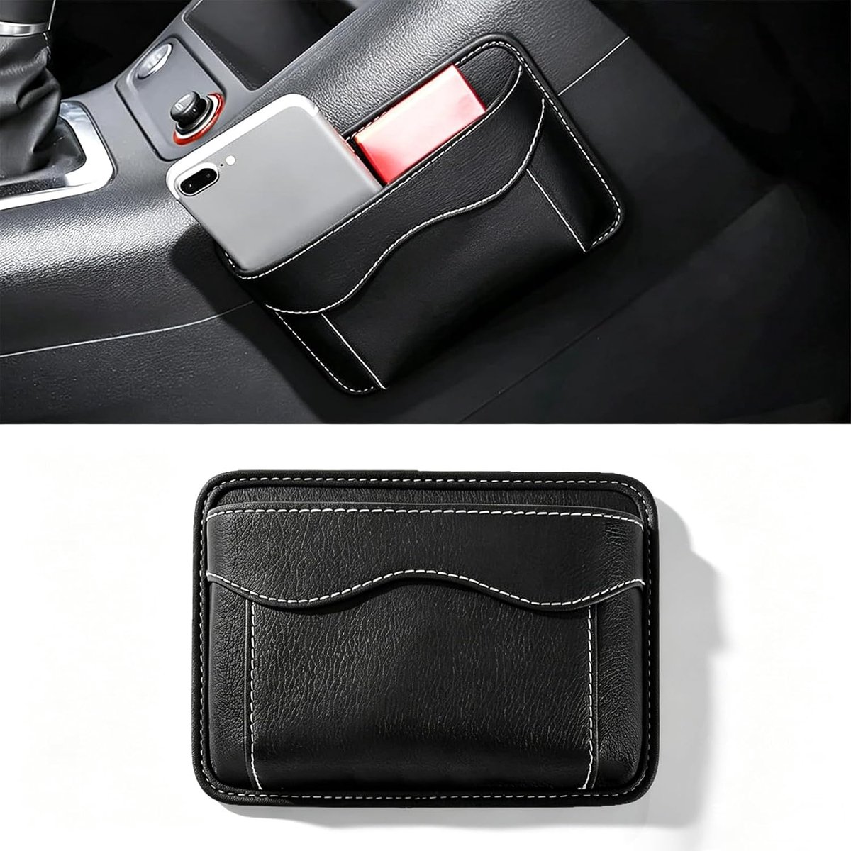 Vastsea Car Seat Organizer, Car Seat Gap Storage Box, Car Seat Gap Organizer, for Mobile Phones Eyeglasses Keys - ShopVlot