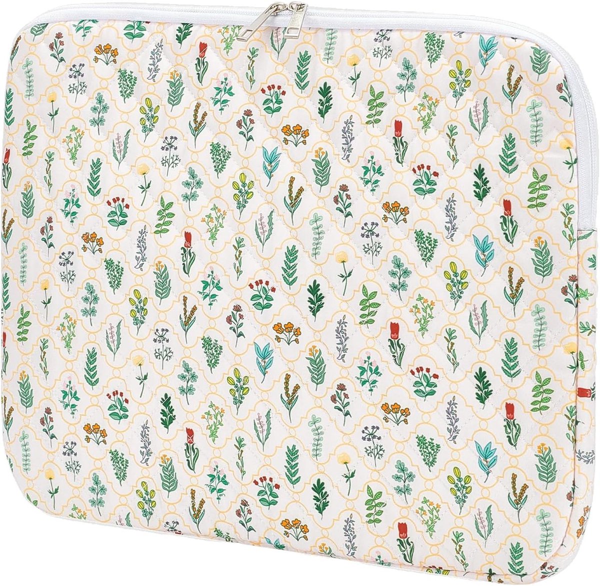Laptoptas 14 inch - gevoerde laptophoes - ritssluiting - stijlvol patroon - ShopVlot