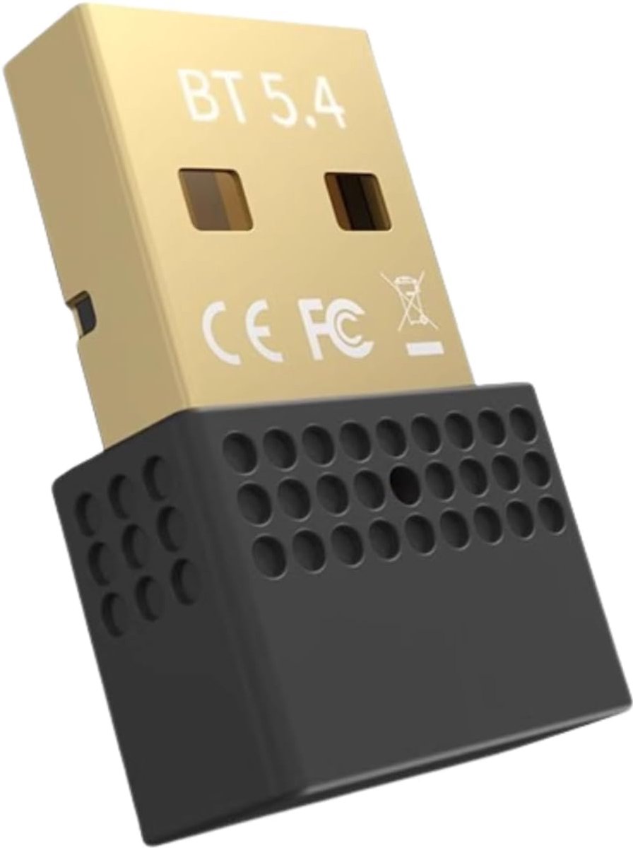 Bluetooth adapter PC USB 5.4 - Plug & Play dongle - 20m bereik - snelle draadloze verbinding voor desktop/laptop - ShopVlot