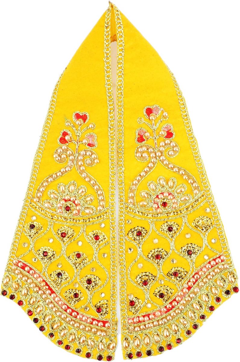Ganesh Dupatta Chunri Puja Cloth for Ganesha Pooja Item Idols Frame - 15 x 5 in - ShopVlot