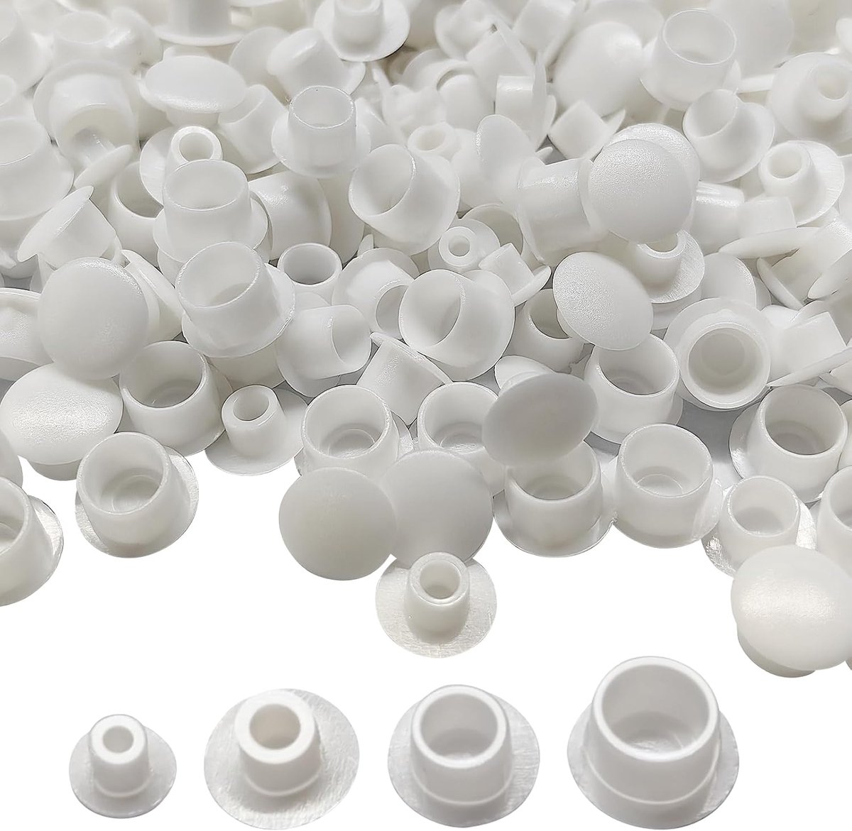 Drill Hole Cover Caps, 4 Sizes, Screw Cover, White, Screw Caps, Drill Hole, Cover Caps, White, Screw Caps - ShopVlot