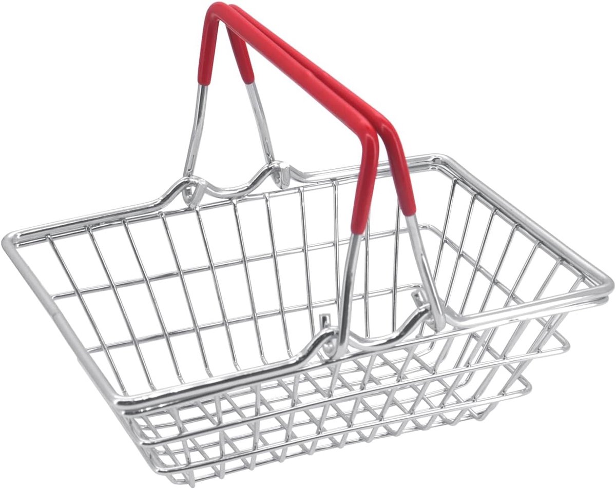 Mini Shopping Basket, Portable Storage Basket, Mini Shopping Basket, Portable Shopping Storage for Simulated Shopping - ShopVlot