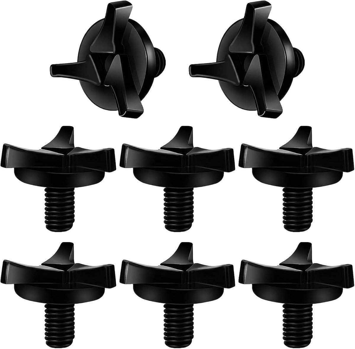 8 stuks motorhelmschroeven met 8 sluitringen, universele helmvizierschroevenset, reserveschroeven voor motorhelmen - ShopVlot