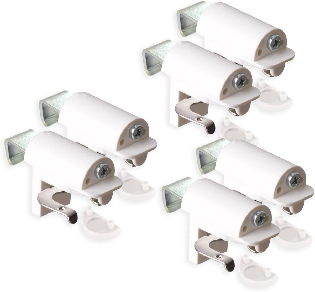 Clamp Holder for Blinds, Blind Holder without Drilling for Clamping, White, Stable Clamp Supports with Metal Bracket - ShopVlot