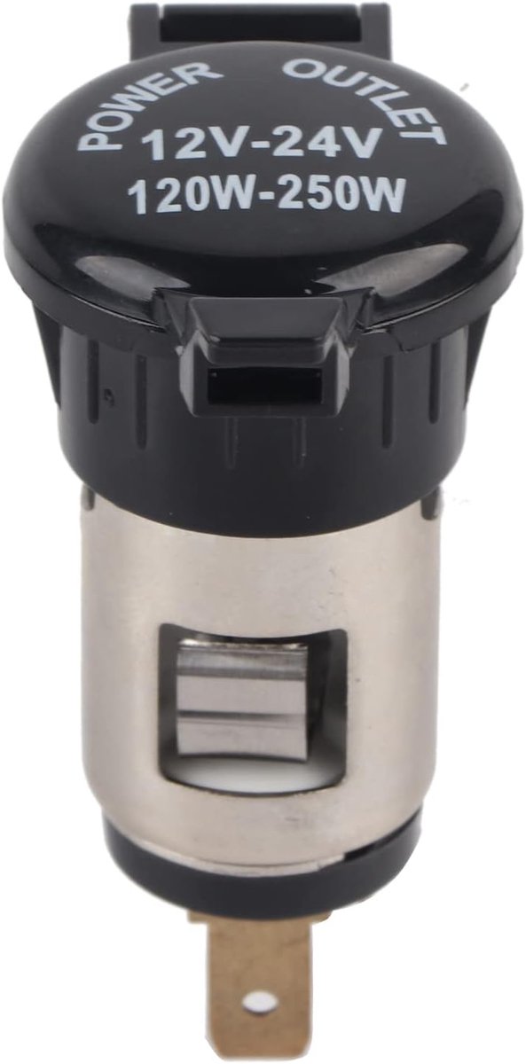 Car Cigarette Lighter 12V 24V Automotive Power Cigarette Lighter 55 x 37.5 x 28mm Motorcycle Cigarette Lighter Cable - ShopVlot