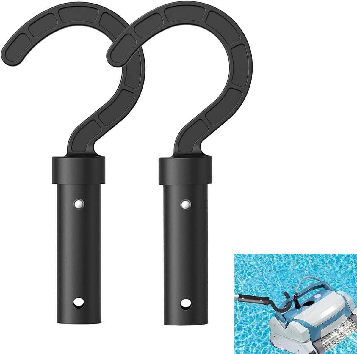 2 stuks robotzwembadreinigingshaken voor draadloze zwembadrobot, compatibel met alle soorten zwembadreinigers - ShopVlot