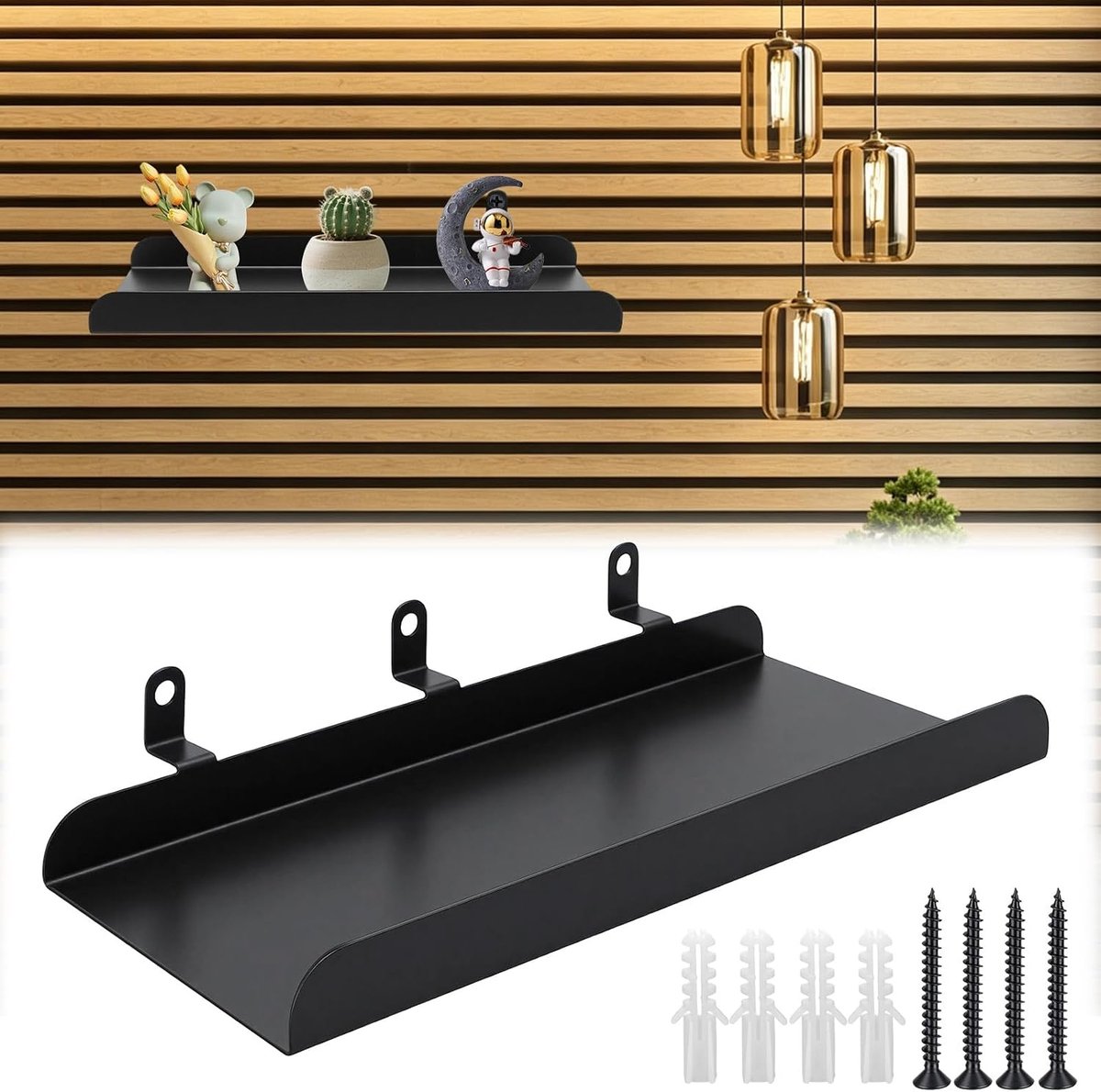 Acoustic Panels Acoustic Panel Accessories Shelf 25 x 10 cm Acoustic Panel Accessories for Office, Living Room and - ShopVlot