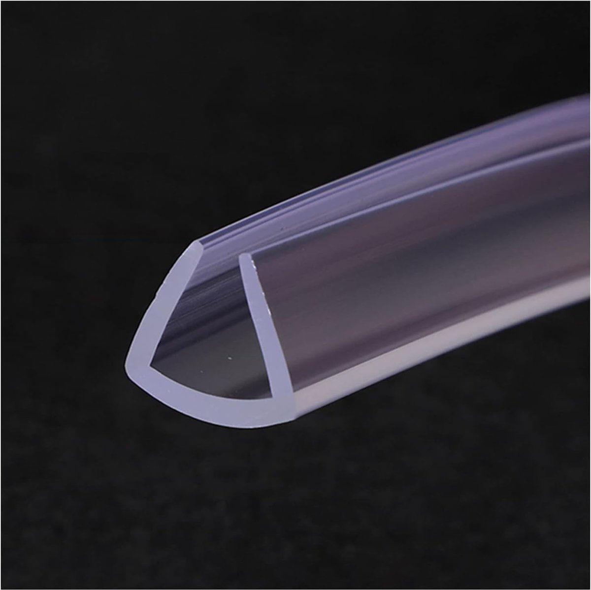 SHHMA U Shape Rubber Channel Edge Trim Rubber Seal Can Be Used At Table Edge, Transparent, 5 Meters Long,10mm x 15mm - ShopVlot