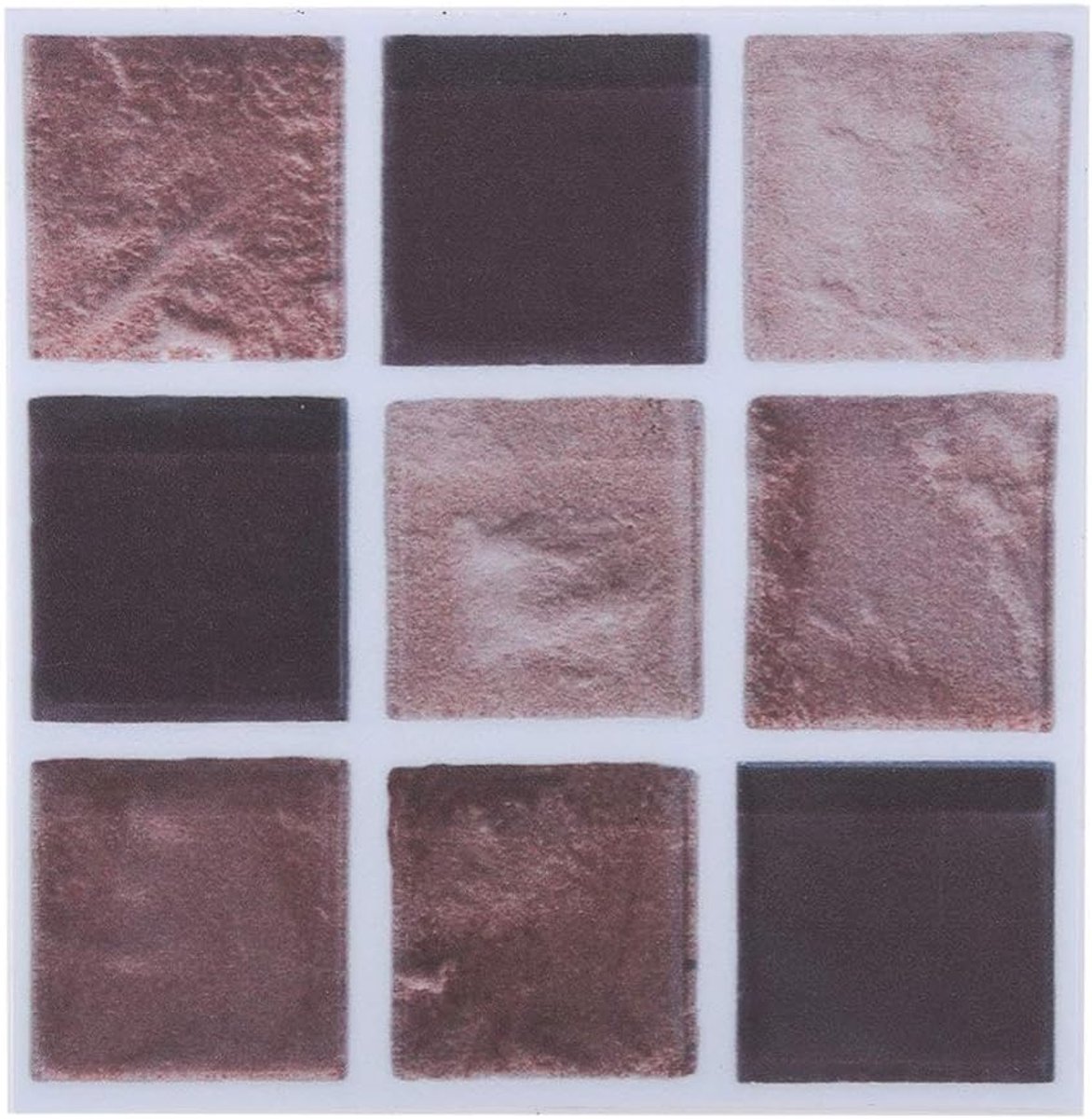 Gegong 10x10cm Peel & Stick Mosaic Tiles - 18pcs -diy bathroom Kitchen Wall Stickers (MTS009) - ShopVlot