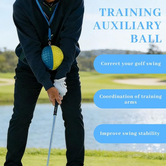 golftrainingshulpmiddelen - golftrainingsbal - optimaliseer je swing - perfect voor techniekverbetering - ShopVlot — afbeelding 3