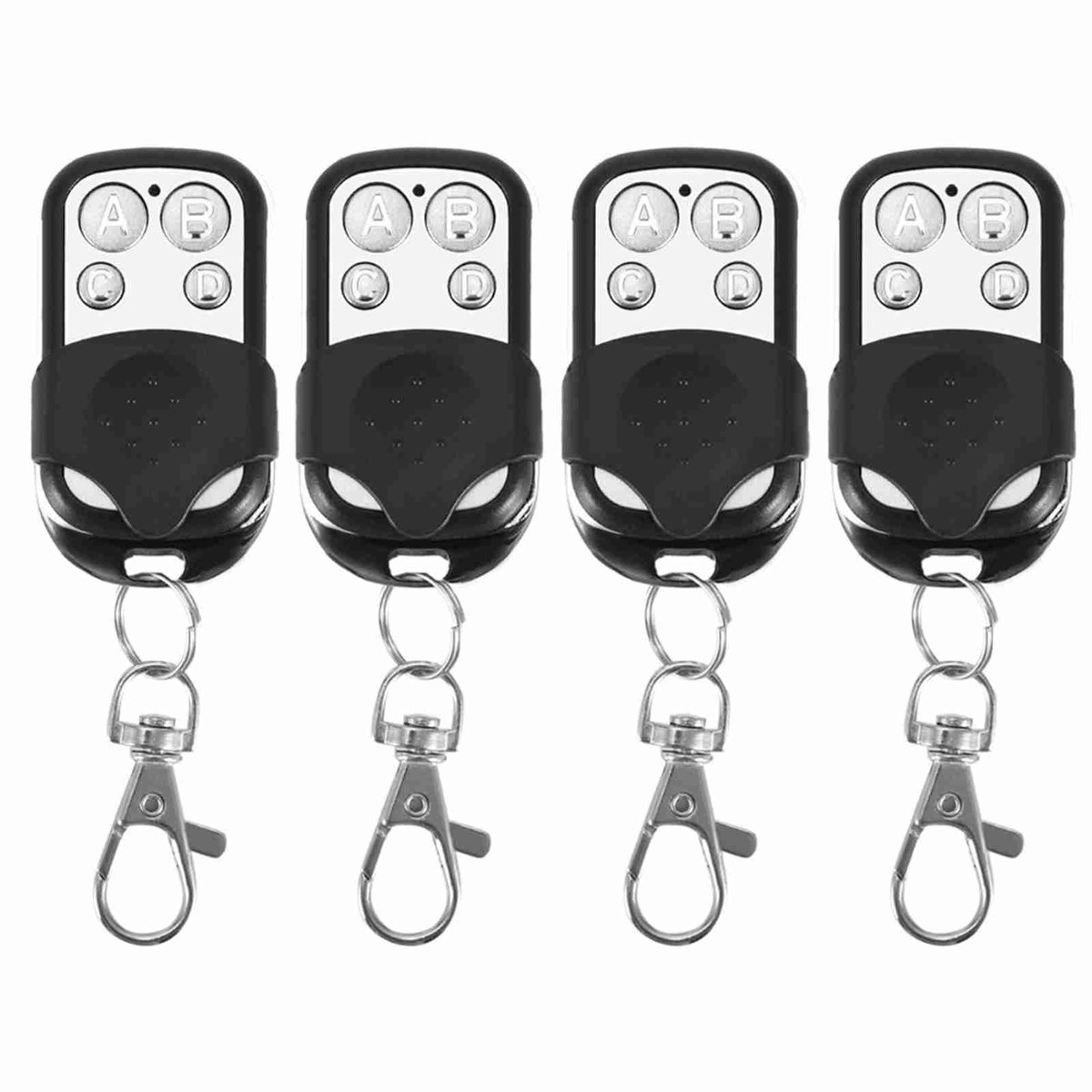 Solidchoice - Set van 4 Draadloze Universele Afstandsbedieningen voor Garagedeuren