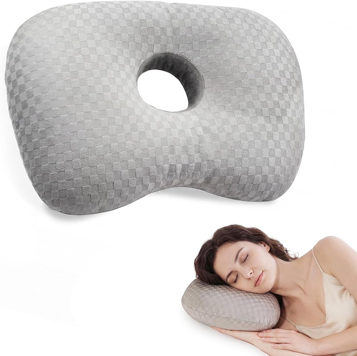Oor Kussen voor Piercinggaatje - Donut Kussen met Polyester Vulling - Vermindert Pijn en Ontsteking - ShopVlot