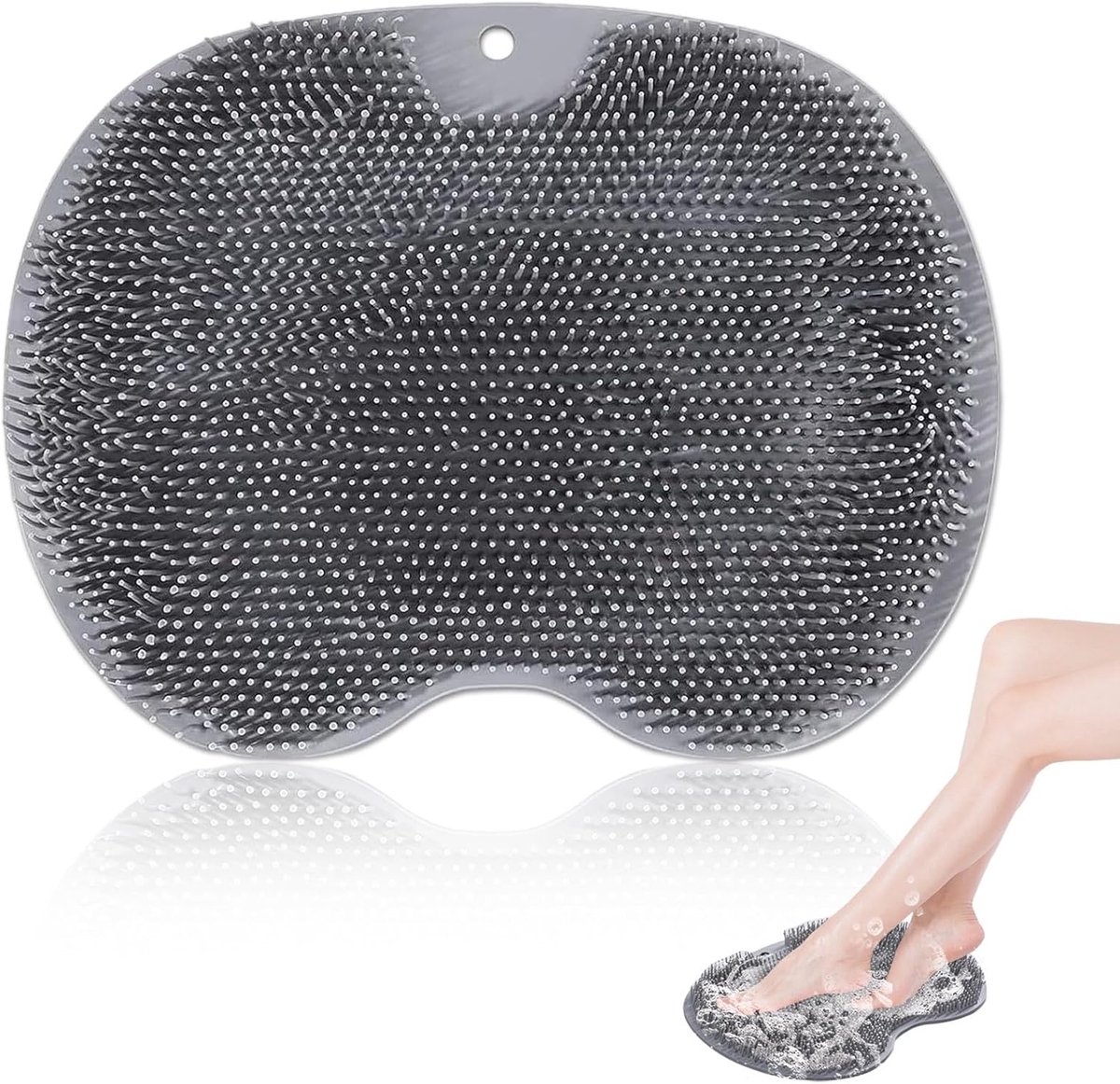 Voetreiniger en teenreiniger - 3D ontwerp voetmassage mat - duurzaam en antislip - voor eenvoudige voetverzorging - ShopVlot