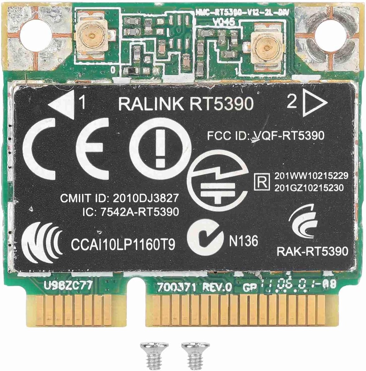 Wireless netwerkkaart Half Mini PCI-E - Ondersteuning 802.11b/g/n - Inclusief 2 schroeven - Ideaal voor computers - ShopVlot