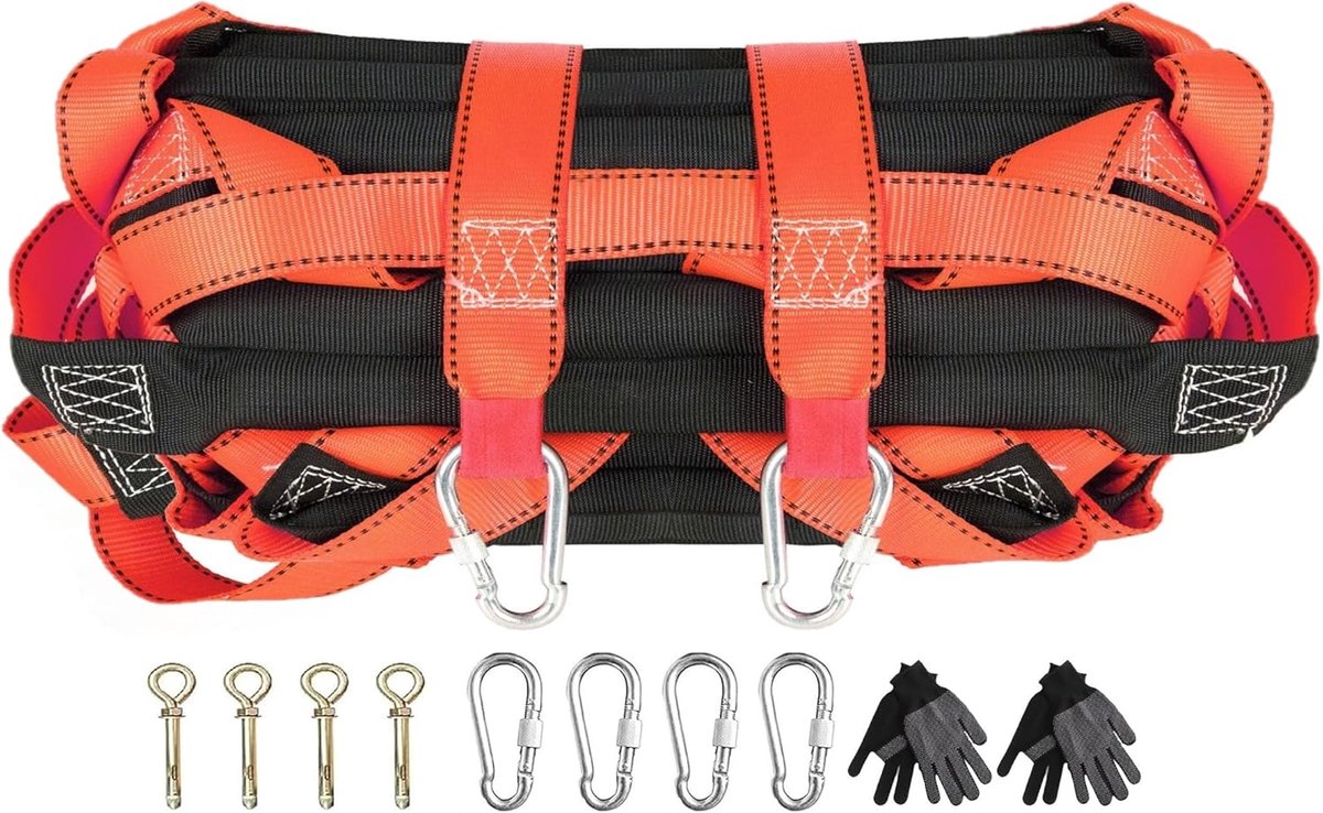 Touwladder 10M - Hoogwaardige Polyester en Hout - Weerbestendig en Scheurbestendig - Ideaal voor Nooduitgangen - ShopVlot