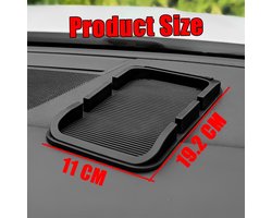 Anti-slip mat voor auto - universele siliconen dashboard mat - hitte- en waterbestendig - veilig opbergen van spullen - ShopVlot