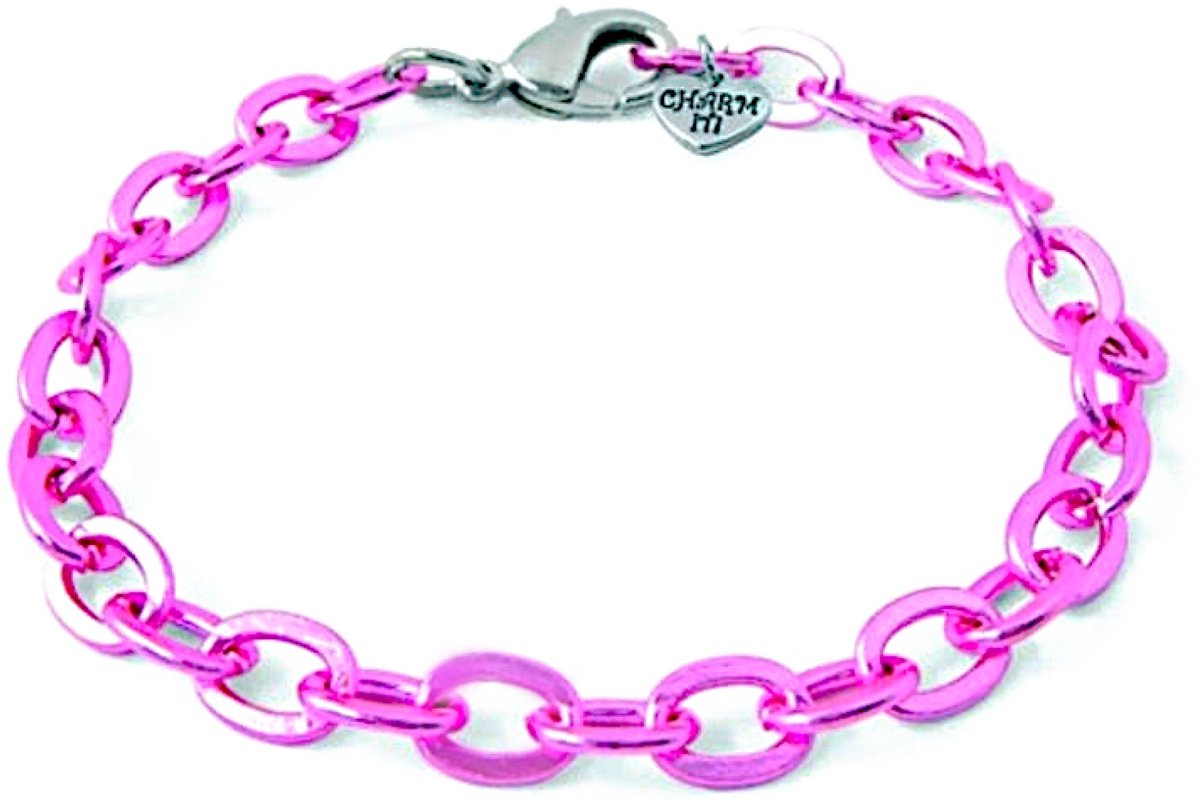 Sieraad - Armband - Schakels - Roze - Charm it!