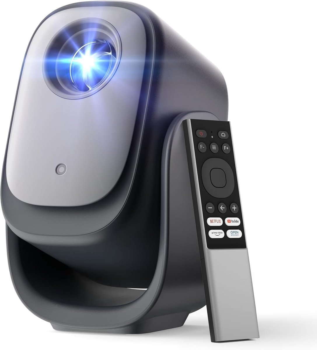 Mini Smart Beamer - Draagbaar - 1080p Full HD - Autofocus en Trapeziumcorrectie - Voor Thuis en Buiten