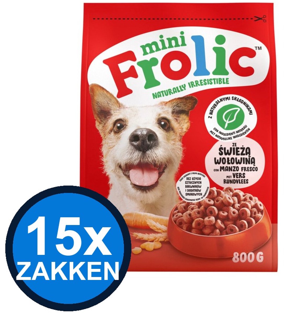 Frolic Frolic - Droog Mini Rund - Hondenvoer Droogvoer - 800 g