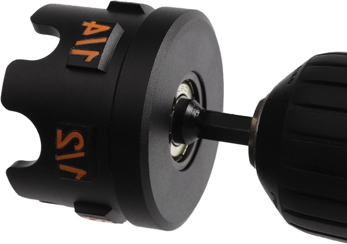 Steeksleutel van aluminiumlegering met scharnier, booropzetstuk voor moeren en bouten, geschikt voor 1/4 inch, 3/8 inch en 1/2 inch schroefdraadstangen, ideaal voor klussen en onderhoud