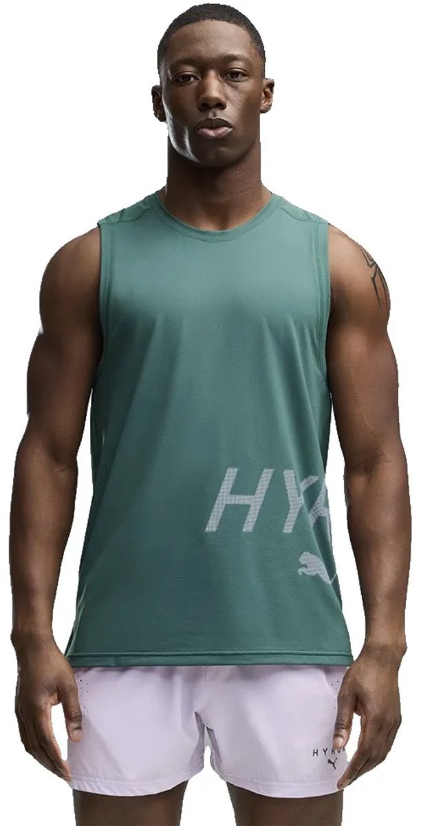Puma X Hyrox Pwrmode Mouwloos T-shirt Man Herb Garden